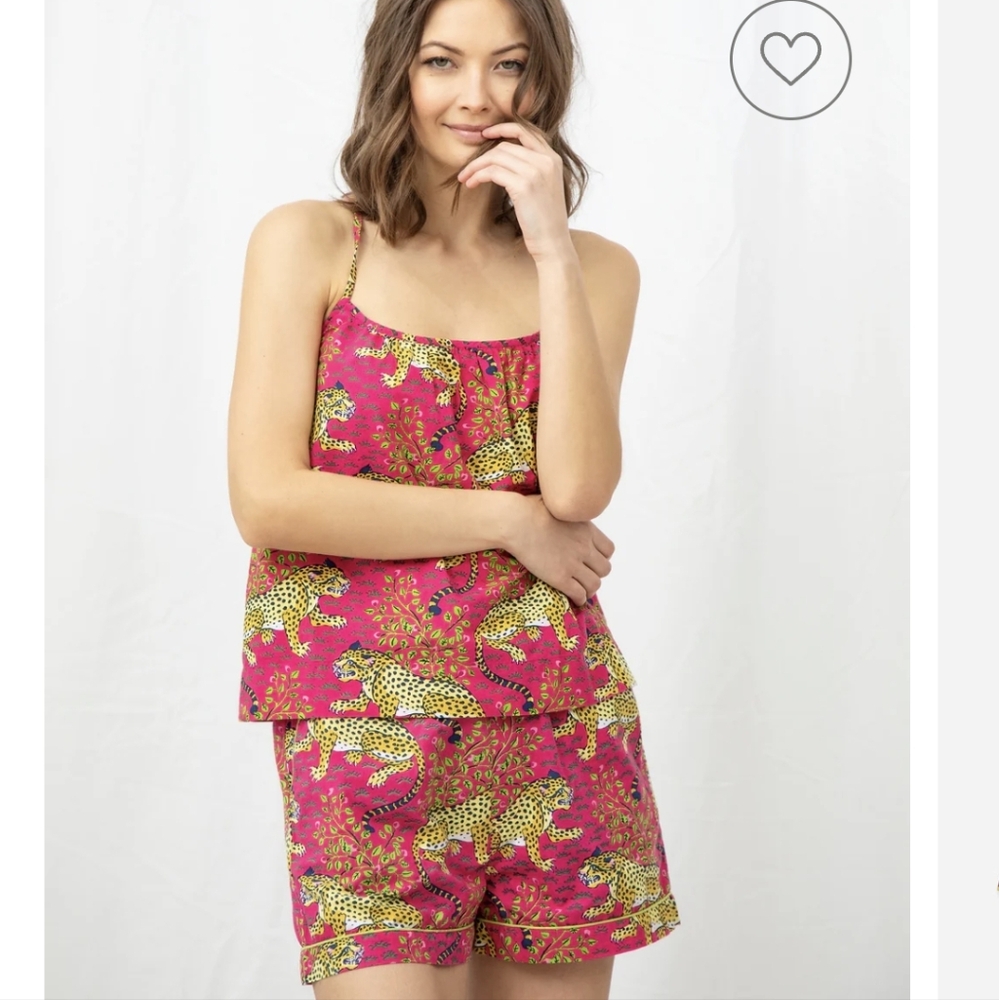 Printfresh Pink Leopard Print Pajama Set